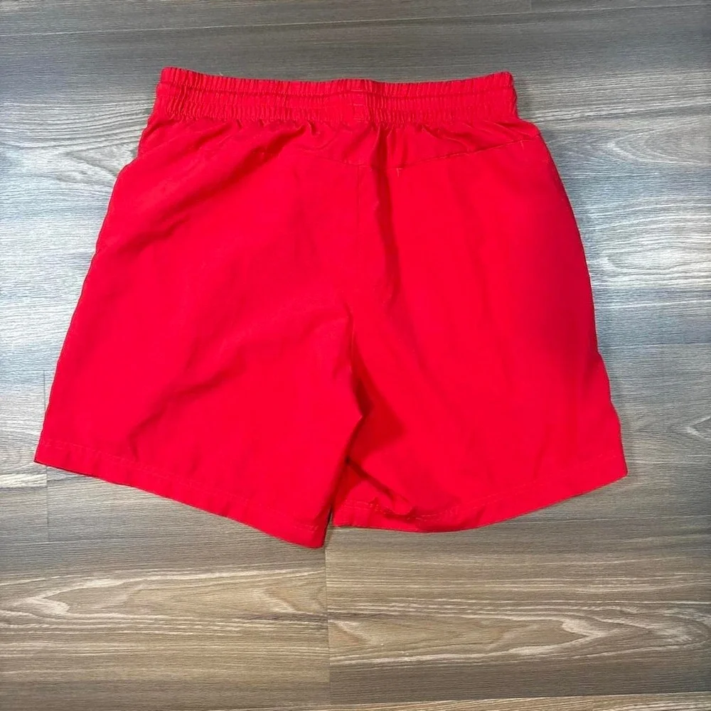 Red Adidas shorts size M